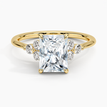 Luxe Melody Diamond Ring (1/5 ct. tw.) Yellow Gold 18k Radiant Engagement Ring