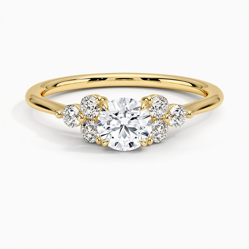 Luxe Melody Diamond Ring (1/5 ct. tw.) Yellow Gold 18k Round Engagement Ring