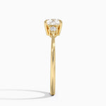 Aria Three Stone Diamond Ring (1/10 ct. tw.) Yellow Gold 18k Cushion Engagement Ring