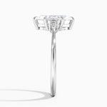 Aria Three Stone Diamond Ring (1/10 ct. tw.) Platinum Marquise Engagement Ring
