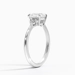 Aria Three Stone Diamond Ring (1/10 ct. tw.) Platinum Princess Engagement Ring