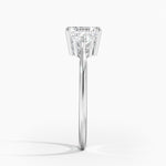 Trillion Cut Three Stone Diamond Ring Platinum Asscher Engagement Ring