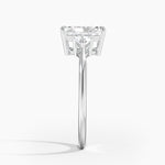 Trillion Cut Three Stone Diamond Ring Platinum Radiant Engagement Ring