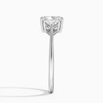 Luxe Trillion Cut Three Stone Diamond Ring Platinum Radiant Engagement Ring