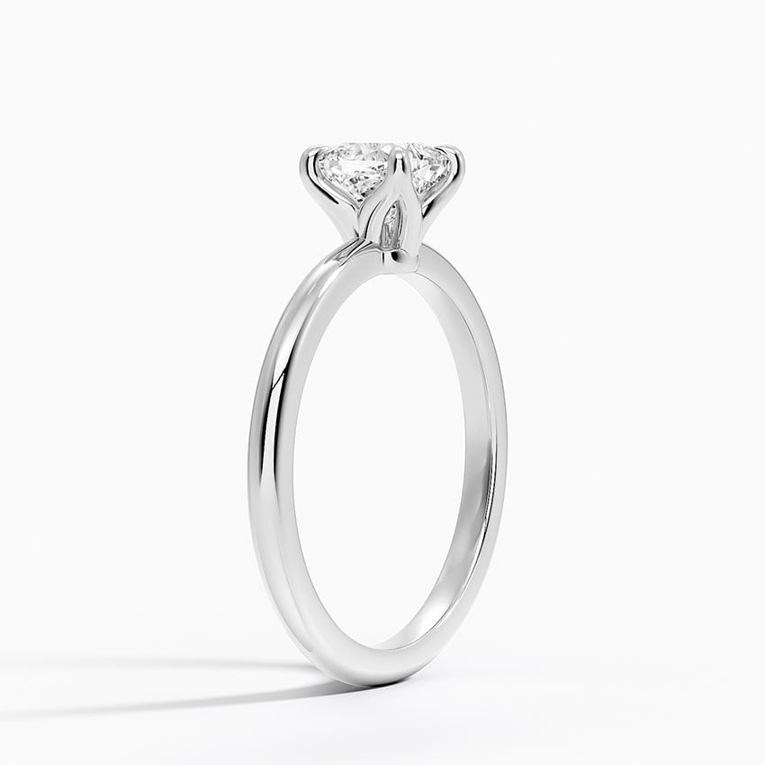 Elodie 1.8mm Solitaire Ring Platinum Cushion Engagement Ring