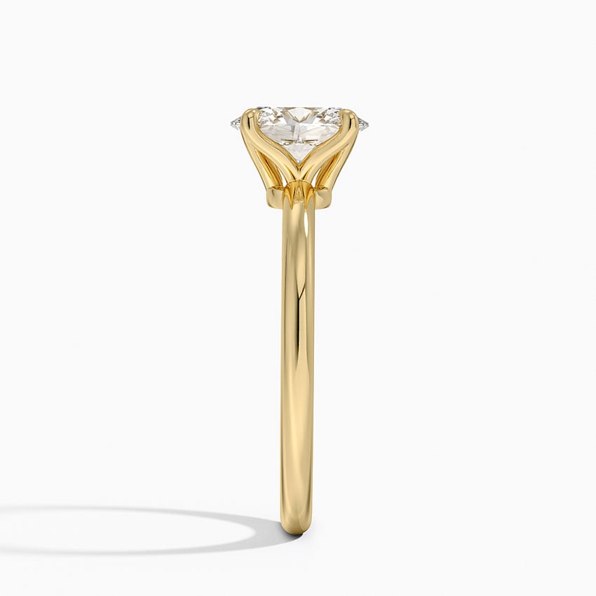 Elodie 1.8mm Solitaire Ring Yellow Gold 18k Oval Engagement Ring
