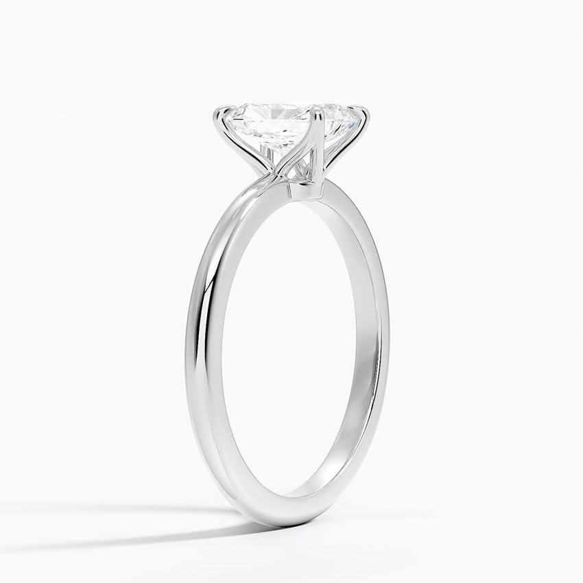 Elodie 1.8mm Solitaire Ring Platinum Radiant Engagement Ring