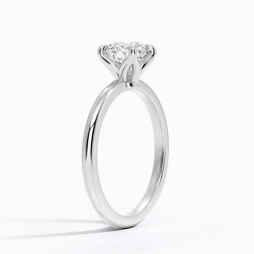 Elodie 1.8mm Solitaire Ring Platinum Round Engagement Ring