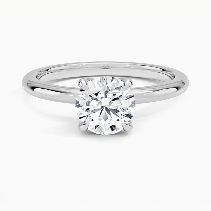 Elodie 1.8mm Solitaire Ring Platinum Round Engagement Ring