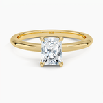 Elodie 1.8mm Solitaire Ring Yellow Gold 18k Radiant Engagement Ring