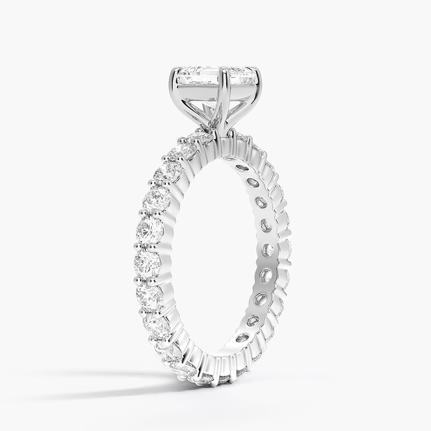 Perfect Fit Eternity Diamond Ring (1 1/3 ct. tw.) Platinum Asscher Engagement Ring