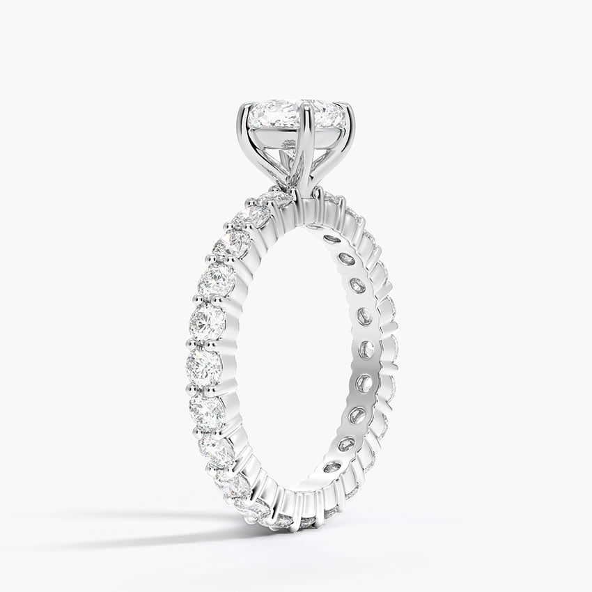 Perfect Fit Eternity Diamond Ring (1 1/3 ct. tw.) Platinum Cushion Engagement Ring