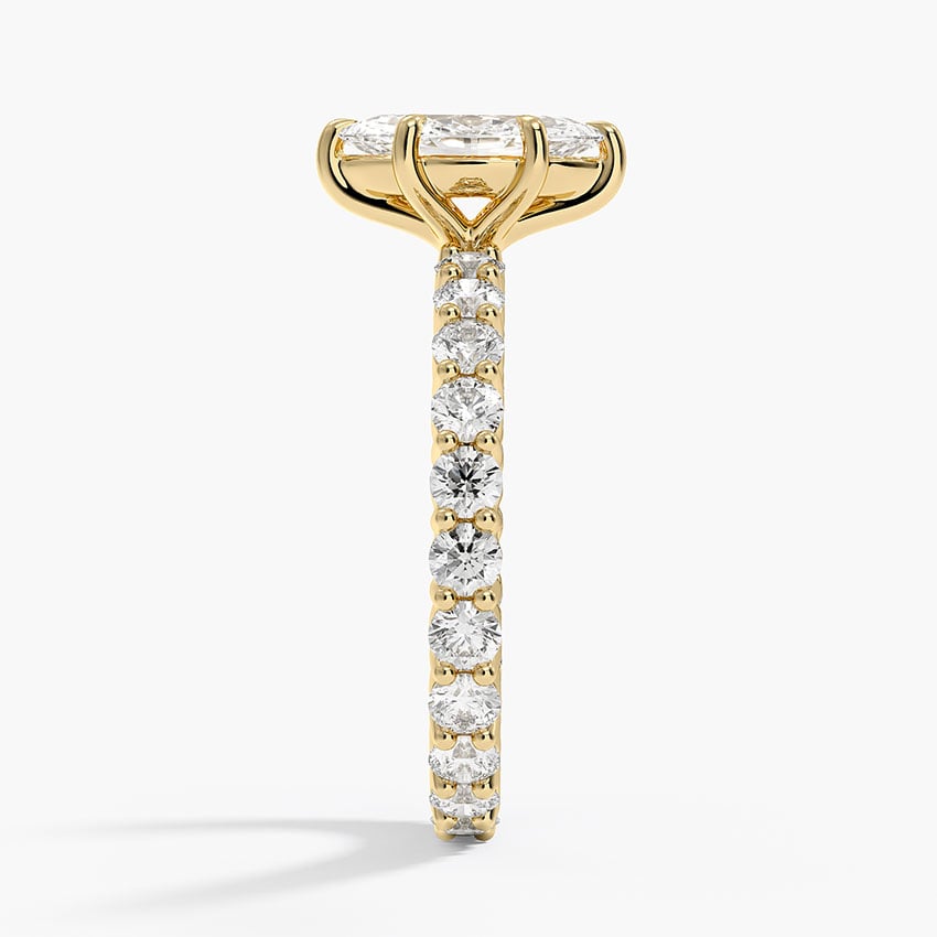 Perfect Fit Eternity Diamond Ring (1 1/3 ct. tw.) Yellow Gold 18k Marquise Engagement Ring