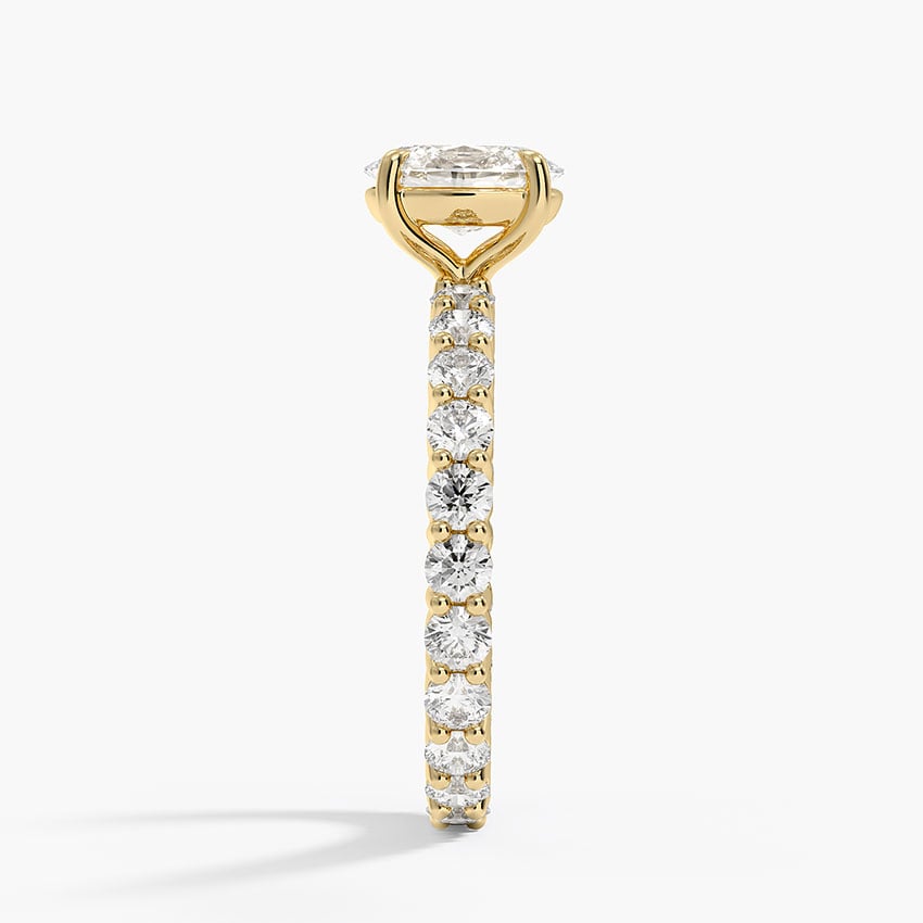 Perfect Fit Eternity Diamond Ring (1 1/3 ct. tw.) Yellow Gold 18k Oval Engagement Ring