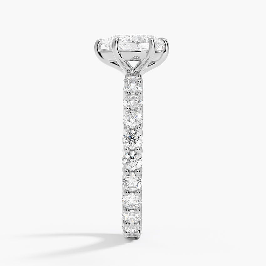 Perfect Fit Eternity Diamond Ring (1 1/3 ct. tw.) Platinum Pear Engagement Ring