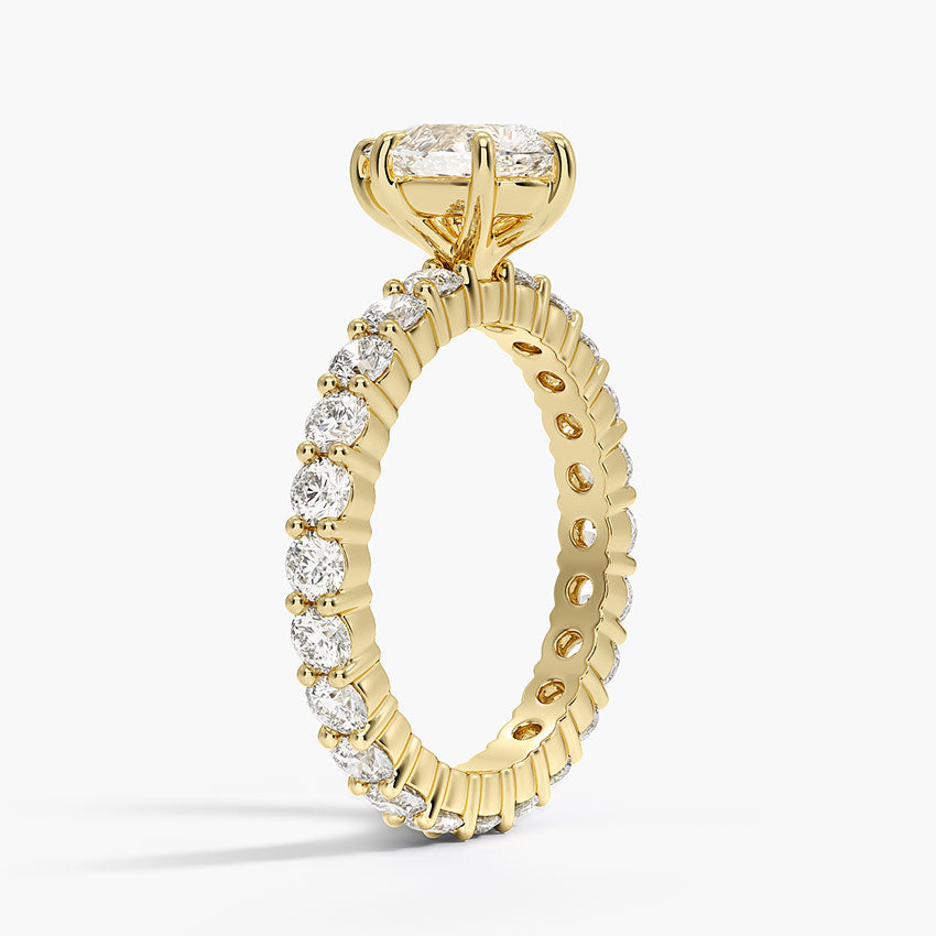 Perfect Fit Eternity Diamond Ring (1 1/3 ct. tw.) Yellow Gold 18k Pear Engagement Ring