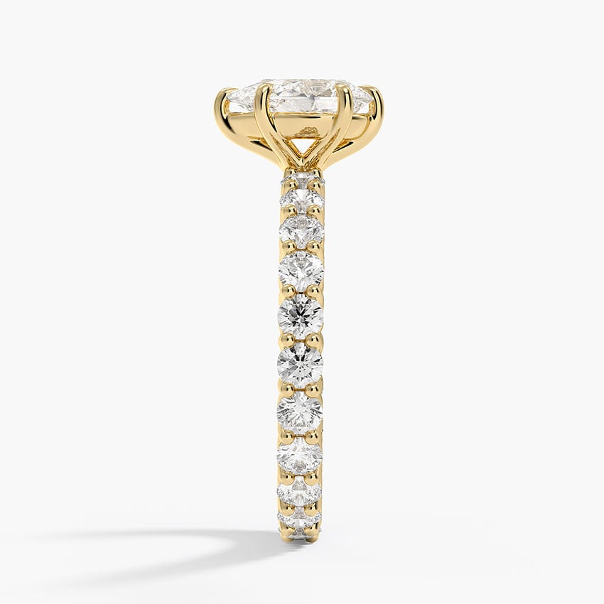 Perfect Fit Eternity Diamond Ring (1 1/3 ct. tw.) Yellow Gold 18k Pear Engagement Ring