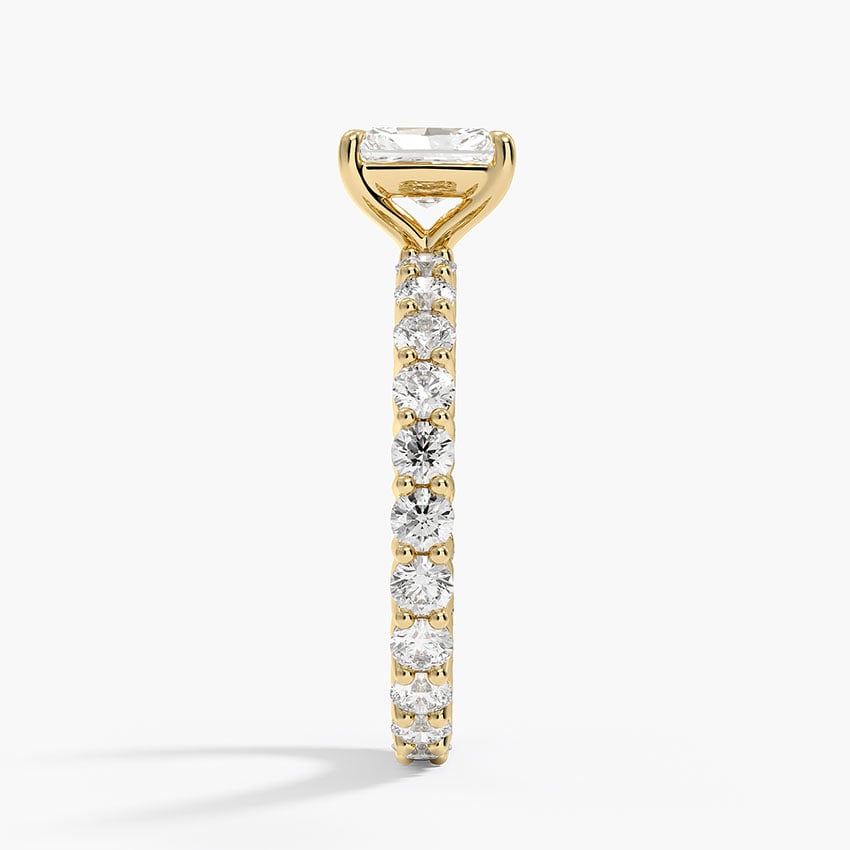 Perfect Fit Eternity Diamond Ring (1 1/3 ct. tw.) Yellow Gold 18k Radiant Engagement Ring