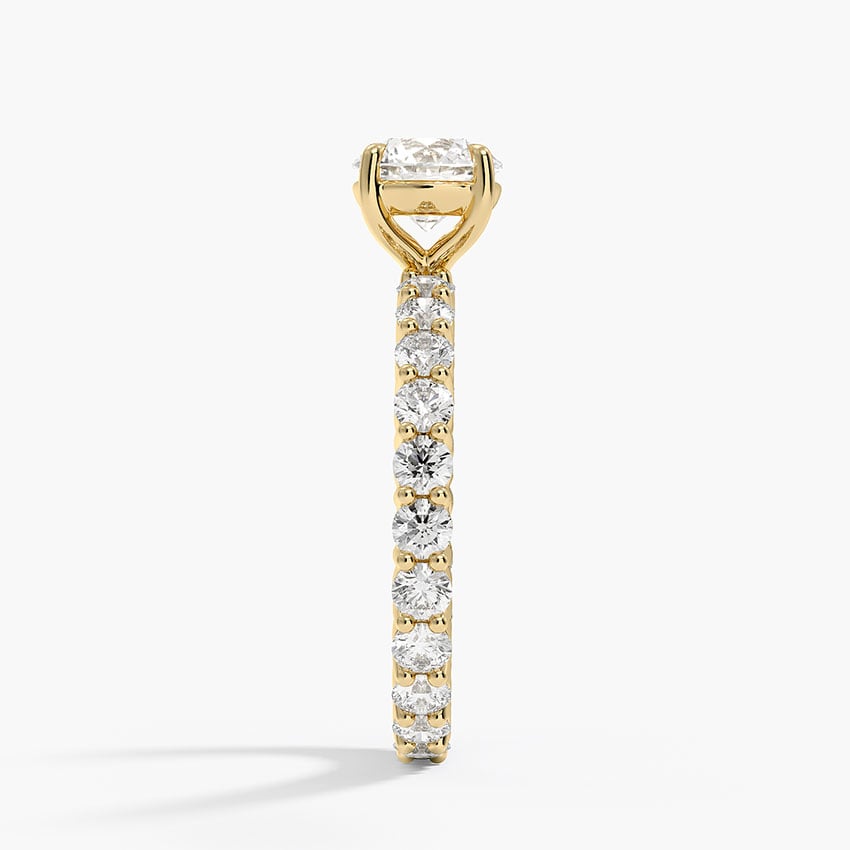 Perfect Fit Eternity Diamond Ring (1 1/3 ct. tw.) Yellow Gold 18k Round Engagement Ring