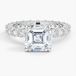 Perfect Fit Eternity Diamond Ring (1 1/3 ct. tw.) Platinum Asscher Engagement Ring