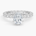 Perfect Fit Eternity Diamond Ring (1 1/3 ct. tw.) Platinum Pear Engagement Ring