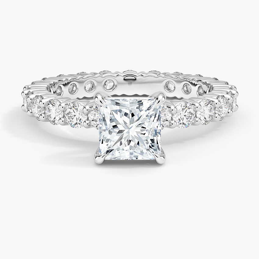 Perfect Fit Eternity Diamond Ring (1 1/3 ct. tw.) Platinum Princess Engagement Ring