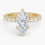 Perfect Fit Eternity Diamond Ring (1 1/3 ct. tw.) Yellow Gold 18k Marquise Engagement Ring