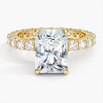 Perfect Fit Eternity Diamond Ring (1 1/3 ct. tw.) Yellow Gold 18k Radiant Engagement Ring