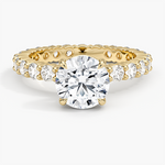 Perfect Fit Eternity Diamond Ring (1 1/3 ct. tw.) Yellow Gold 18k Round Engagement Ring