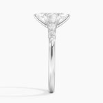 Versailles One-Quarter Coverage Diamond Ring Platinum Marquise Engagement Ring