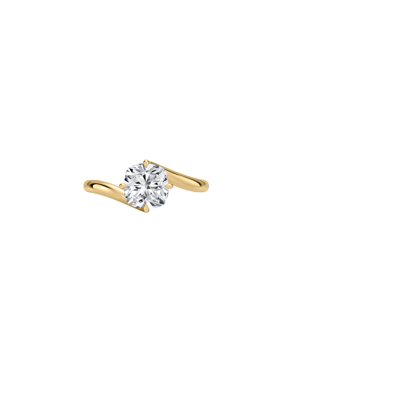 Atelier Solitaire Engagement Ring 18K Yellow Gold CU