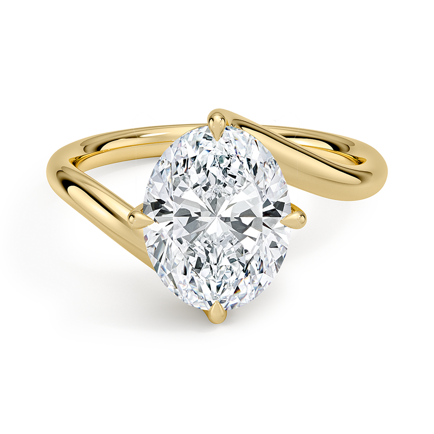 Atelier Solitaire Engagement Ring 18K Yellow Gold OV