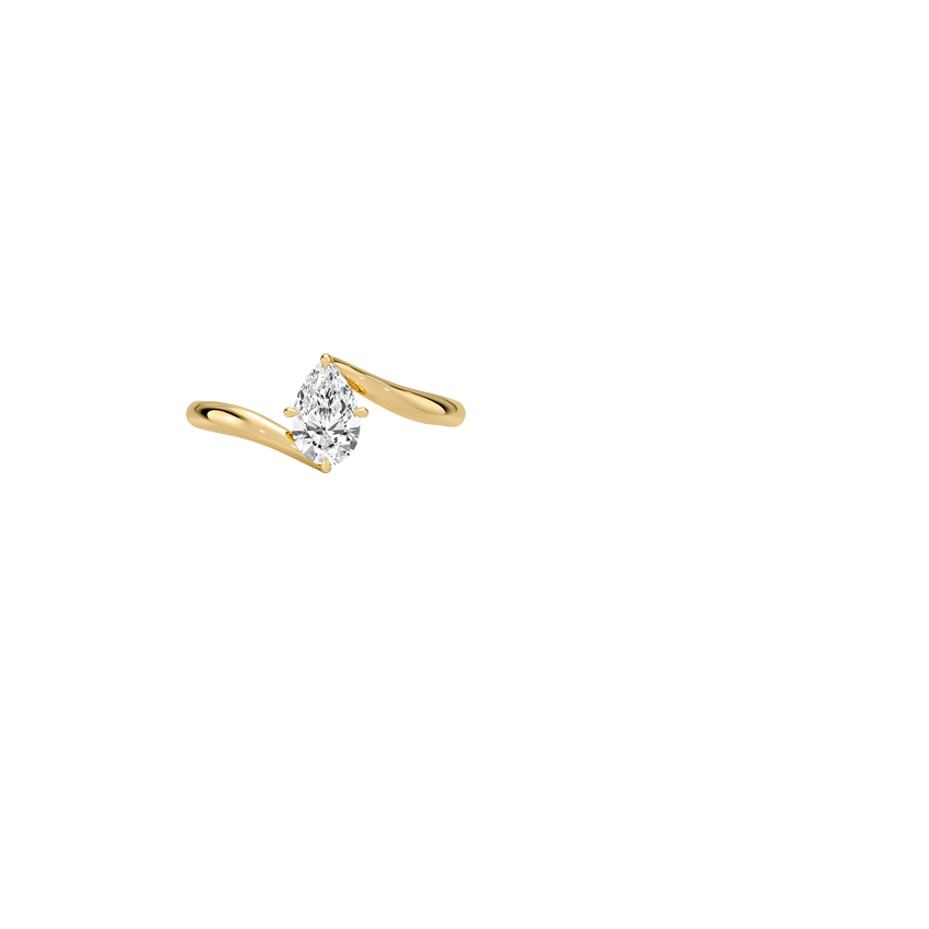 Atelier Solitaire Engagement Ring 18K Yellow Gold PE