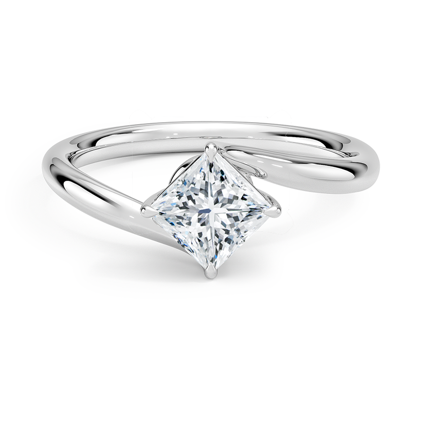 Atelier Solitaire Engagement Ring 18K White Gold PR