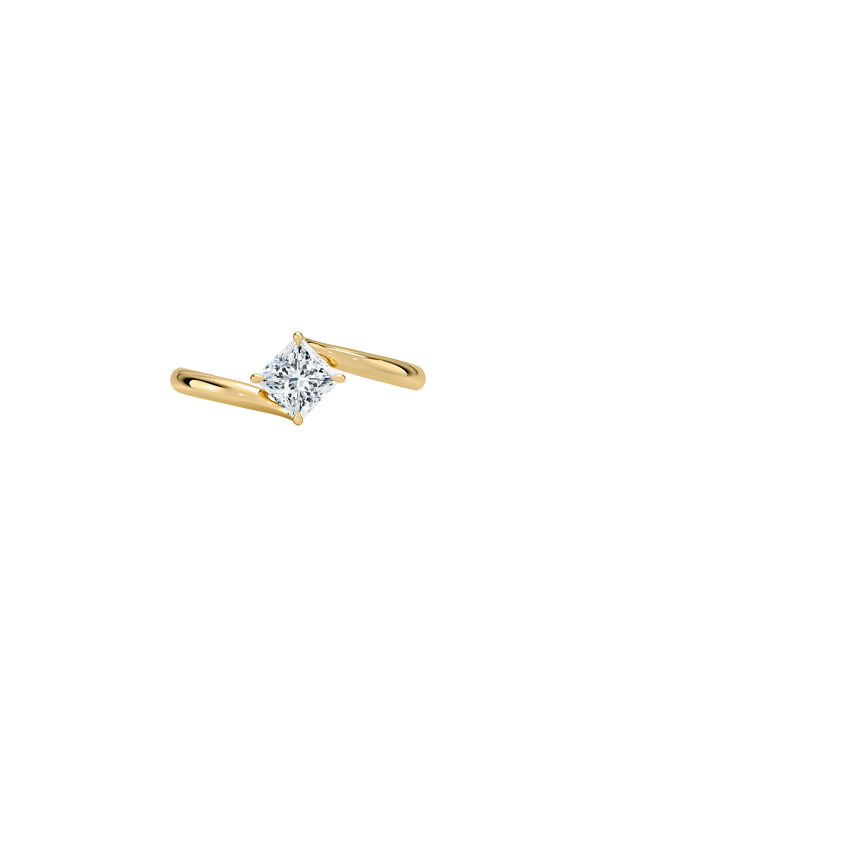 Atelier Solitaire Engagement Ring 18K Yellow Gold PR