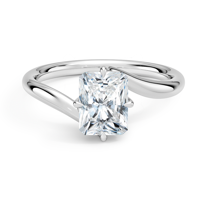 Atelier Solitaire Engagement Ring 18K White Gold RA