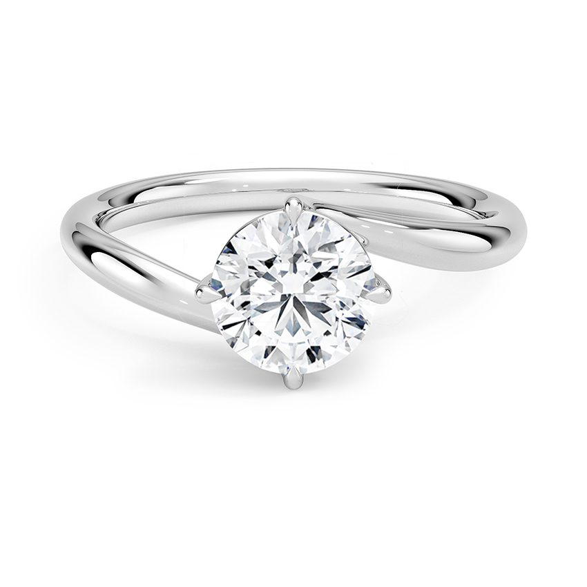 Atelier Solitaire Engagement Ring 18K White Gold RD