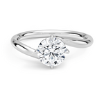 Atelier Solitaire Engagement Ring 18K White Gold RD