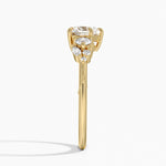 Camellia Three Stone Diamond Ring (1/3 ct. tw.) Yellow Gold 18k Heart Engagement Ring