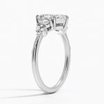 Camellia Three Stone Diamond Ring (1/3 ct. tw.) Platinum Marquise Engagement Ring