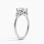 Camellia Three Stone Diamond Ring (1/3 ct. tw.) Platinum Princess Engagement Ring