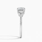 Camellia Three Stone Diamond Ring (1/3 ct. tw.) Platinum Princess Engagement Ring