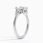 Camellia Three Stone Diamond Ring (1/3 ct. tw.) Platinum Radiant Engagement Ring