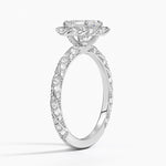 Nova Halo Diamond Ring (1/2 ct. tw.) Platinum Asscher Engagement Ring