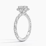 Nova Halo Diamond Ring (1/2 ct. tw.) Platinum Cushion Engagement Ring
