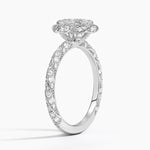 Nova Halo Diamond Ring (1/2 ct. tw.) Platinum Oval Engagement Ring