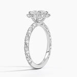 Nova Halo Diamond Ring (1/2 ct. tw.) Platinum Princess Engagement Ring