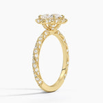 Nova Halo Diamond Ring (1/2 ct. tw.) Yellow Gold 18k Princess Engagement Ring