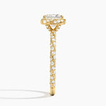 Nova Halo Diamond Ring (1/2 ct. tw.) Yellow Gold 18k Princess Engagement Ring