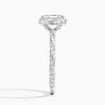 Nova Halo Diamond Ring (1/2 ct. tw.) Platinum Radiant Engagement Ring